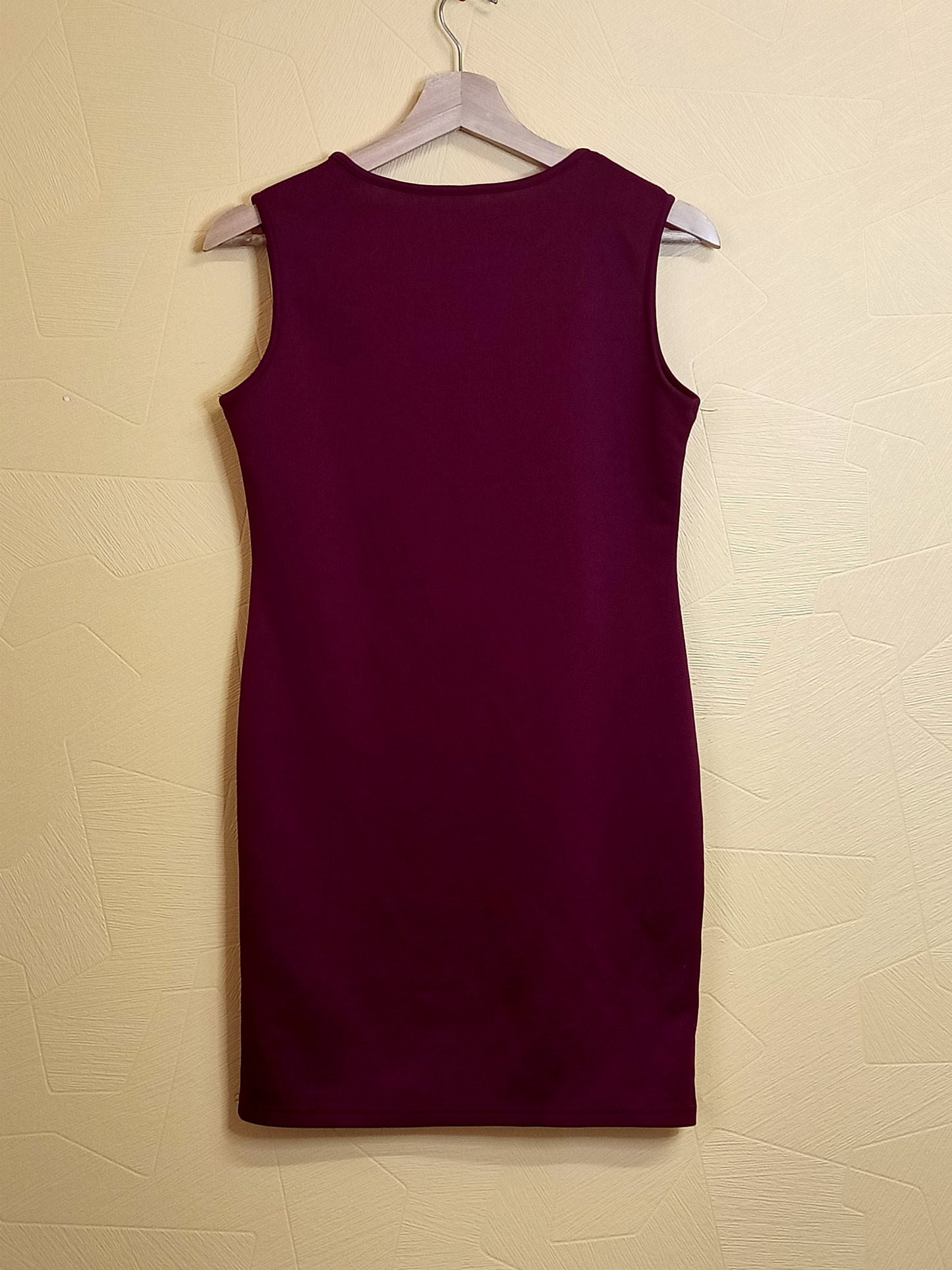 Ensemble robe sans manches et gilet bordeaux Taille L