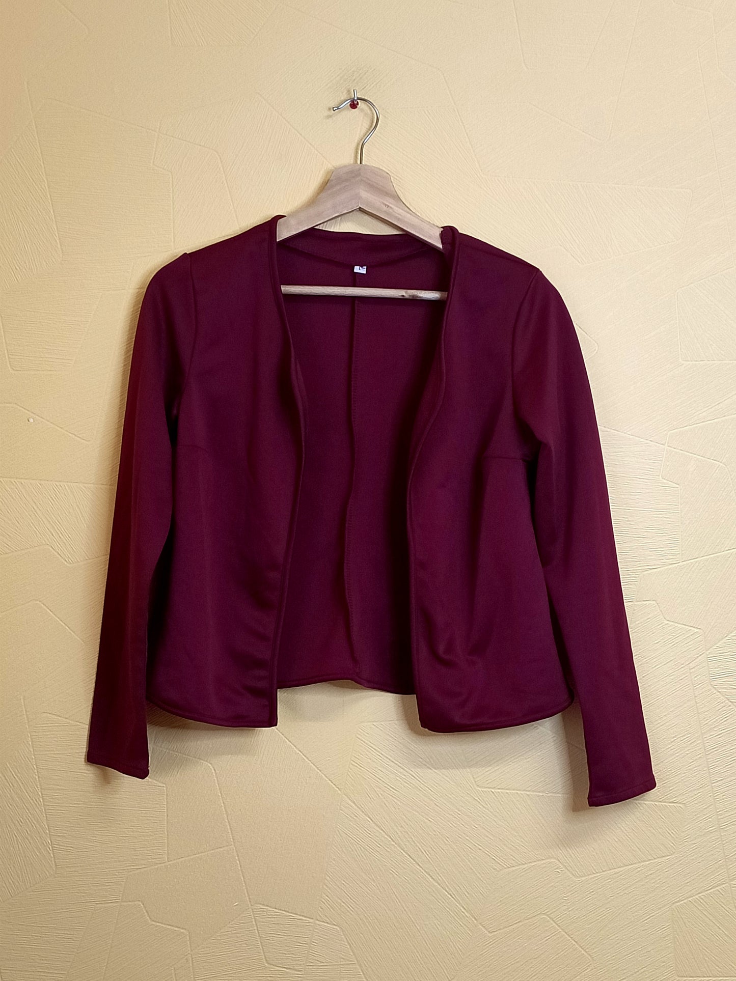 Ensemble robe sans manches et gilet bordeaux Taille L