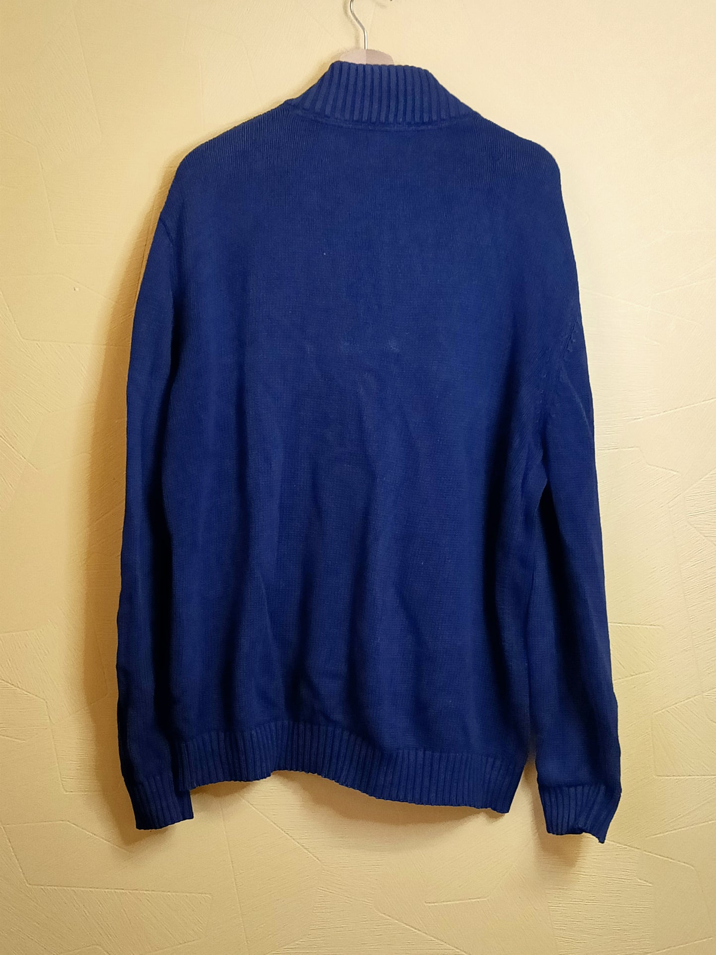 Pull zippé Tex bleu marine Taille XXL