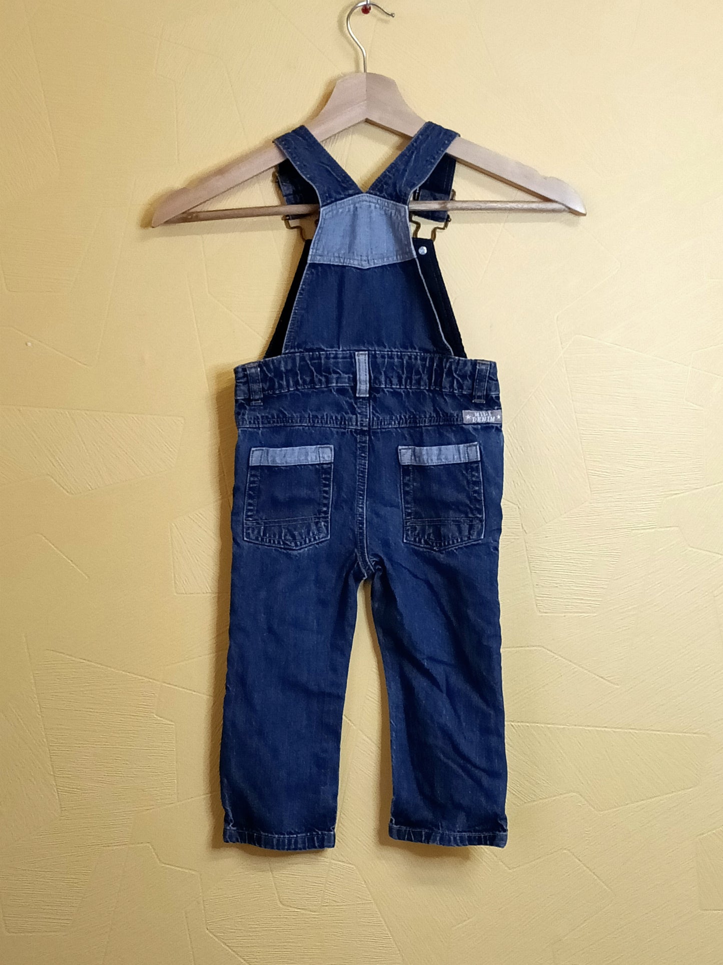 Salopette en jeans Kiabi bleue Taille 24 Mois