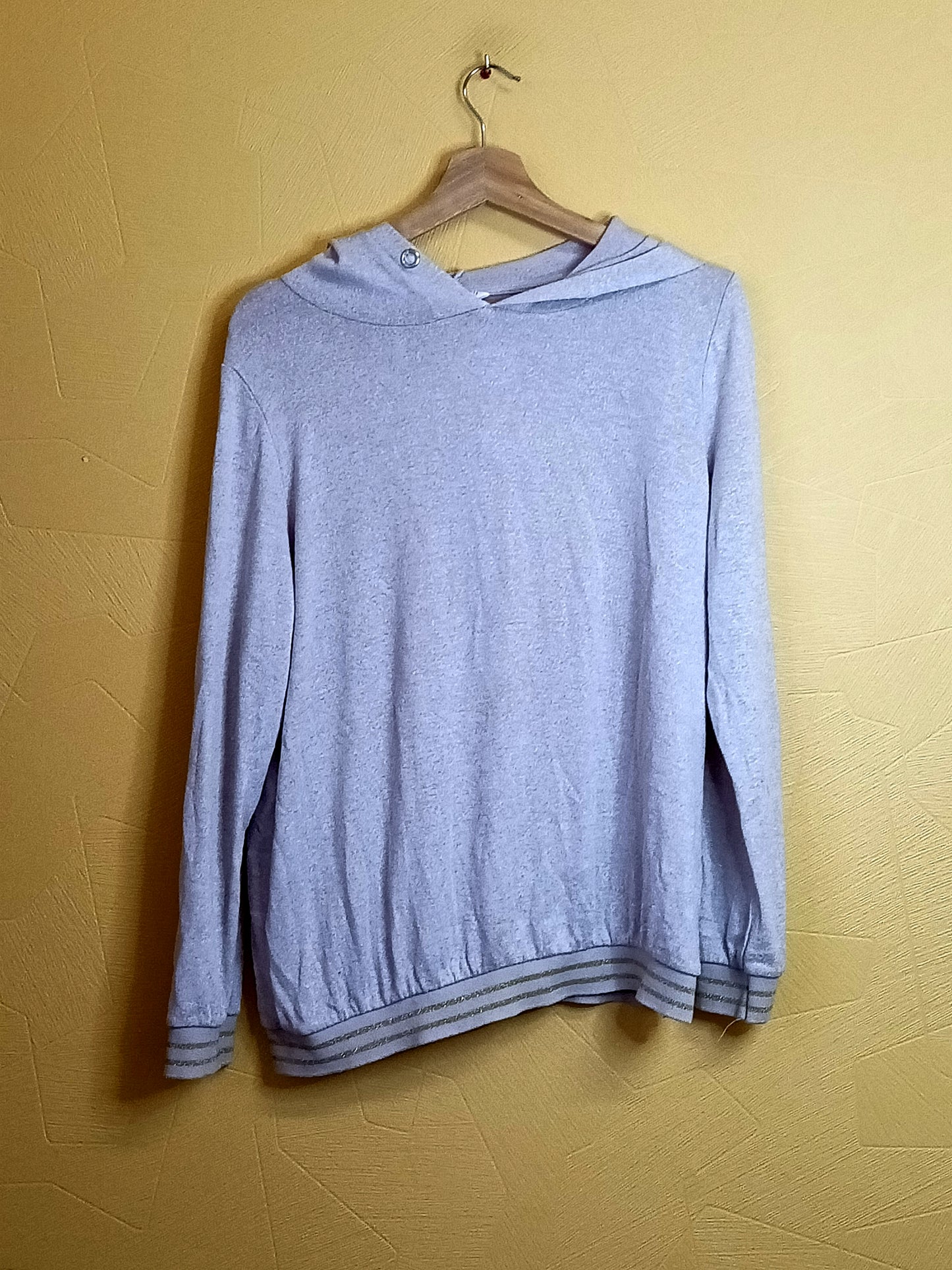 Pull fin à capuche Camaieu rose clair Taille XL