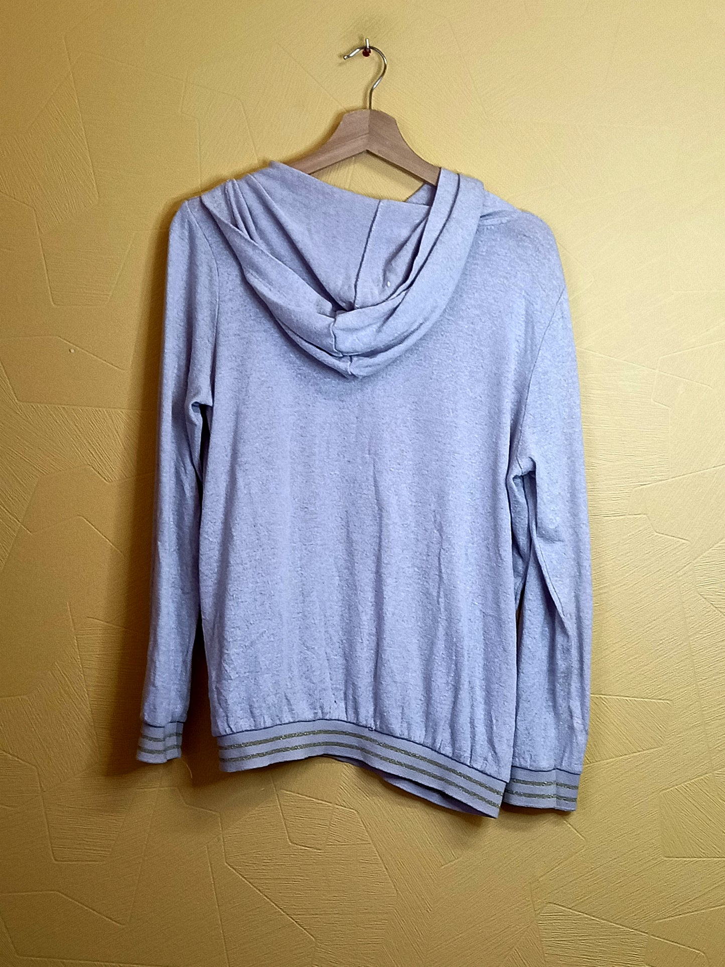 Pull fin à capuche Camaieu rose clair Taille XL