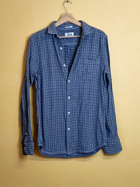 Chemise Tommy Hilfiger marine à motifs Taille S