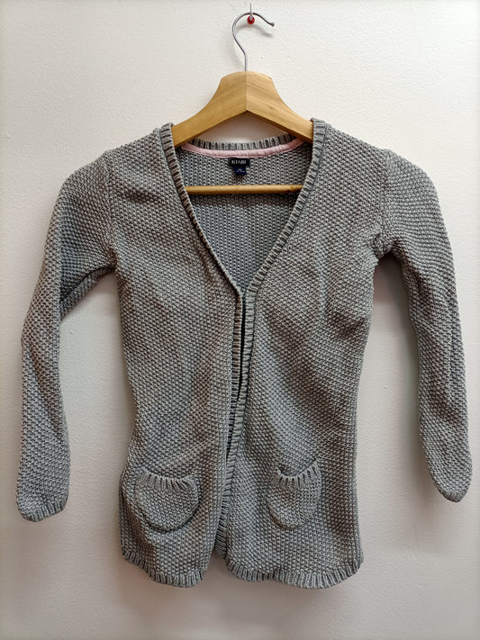 Gilet en maille Kiabi gris Taille 6 Ans