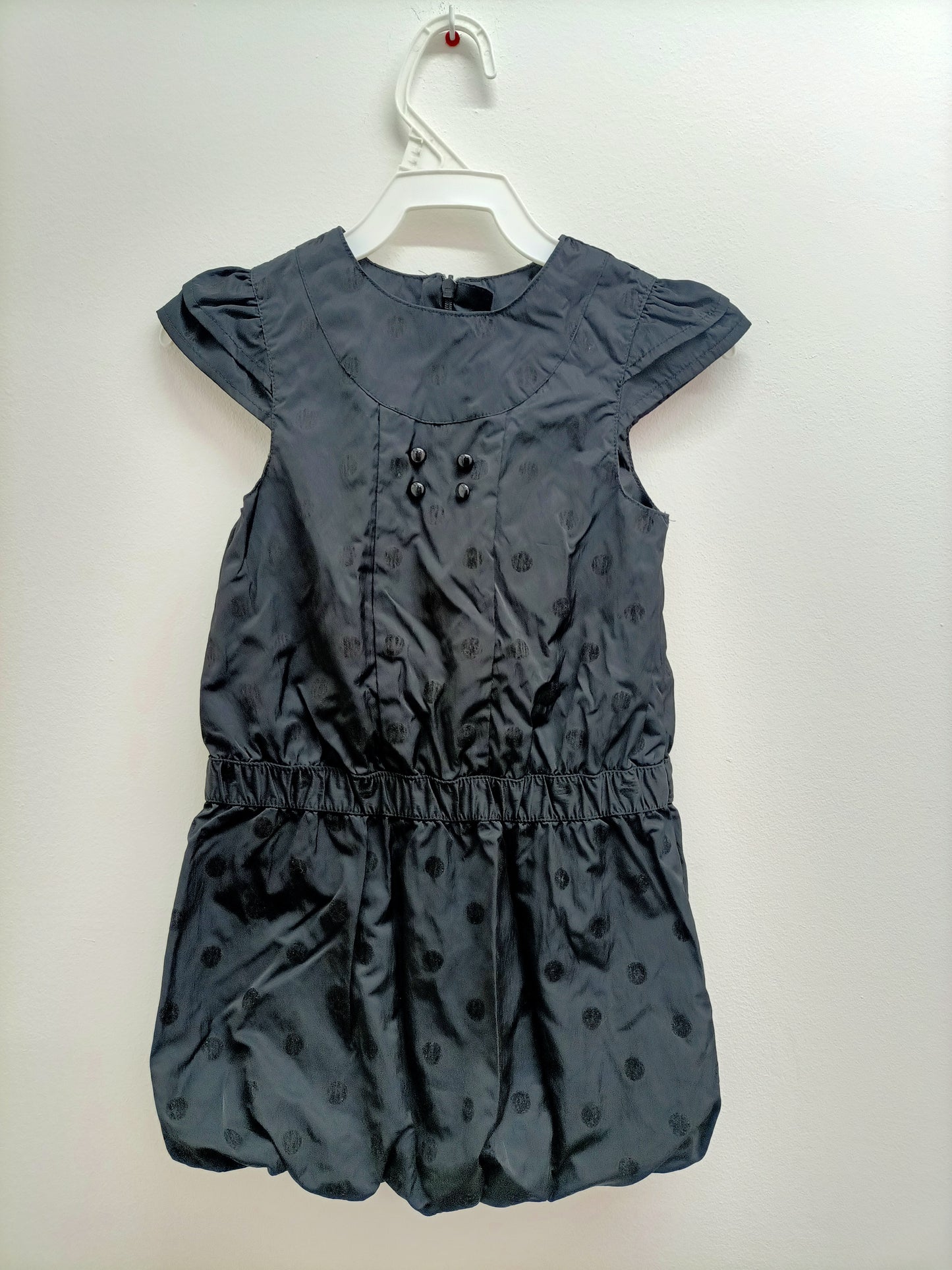 Robe manches courtes Kid Kanaï noire à pois Taille 4 Ans