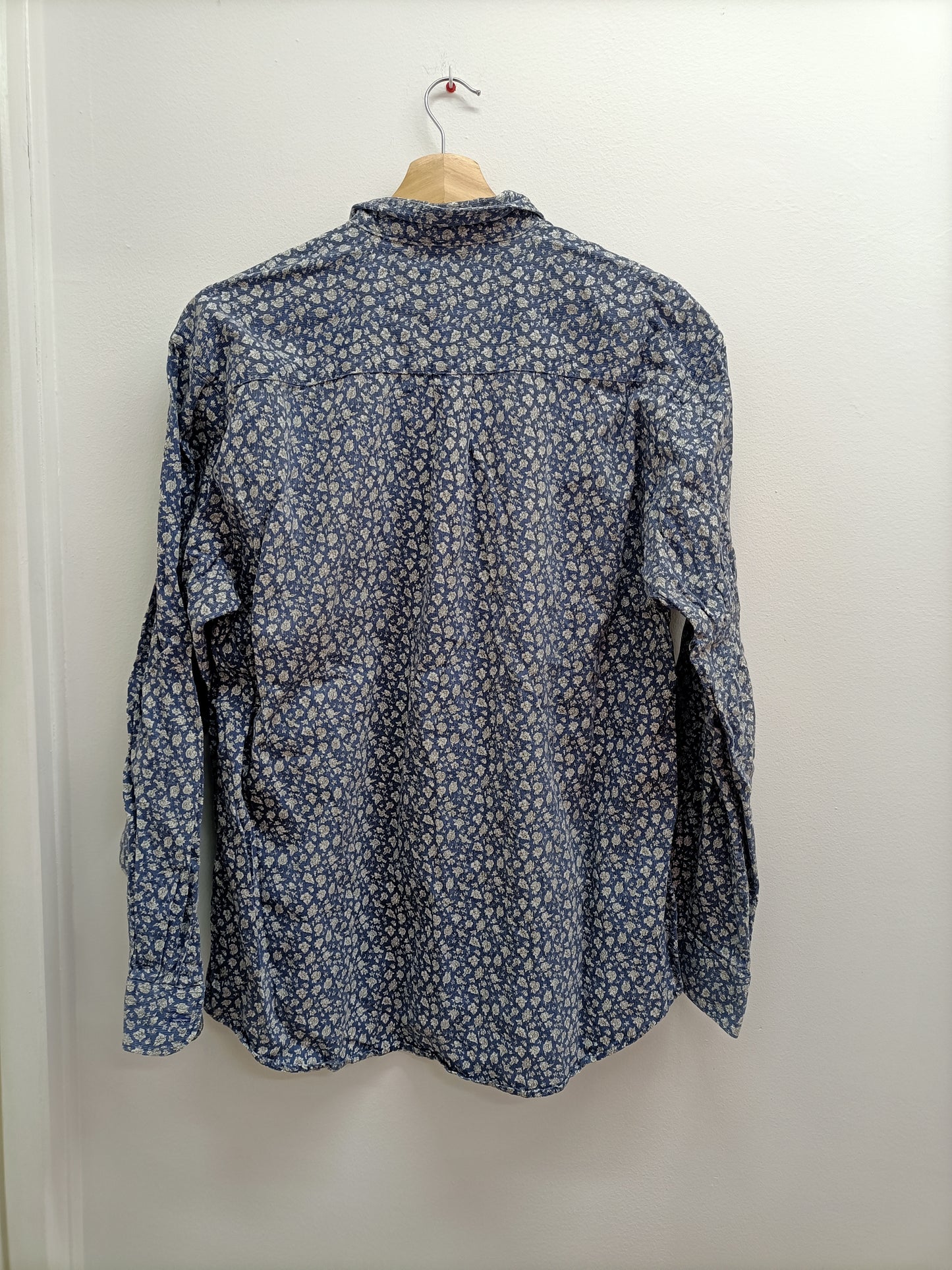 Chemise manches longues Avanti bleue à fleurs Taille XL