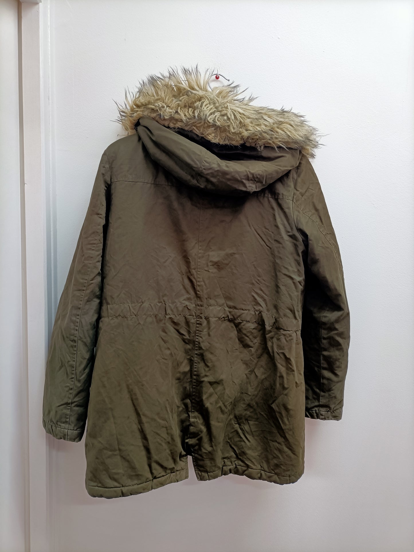 Manteau doublé avec capuche Kiabi kaki taille M