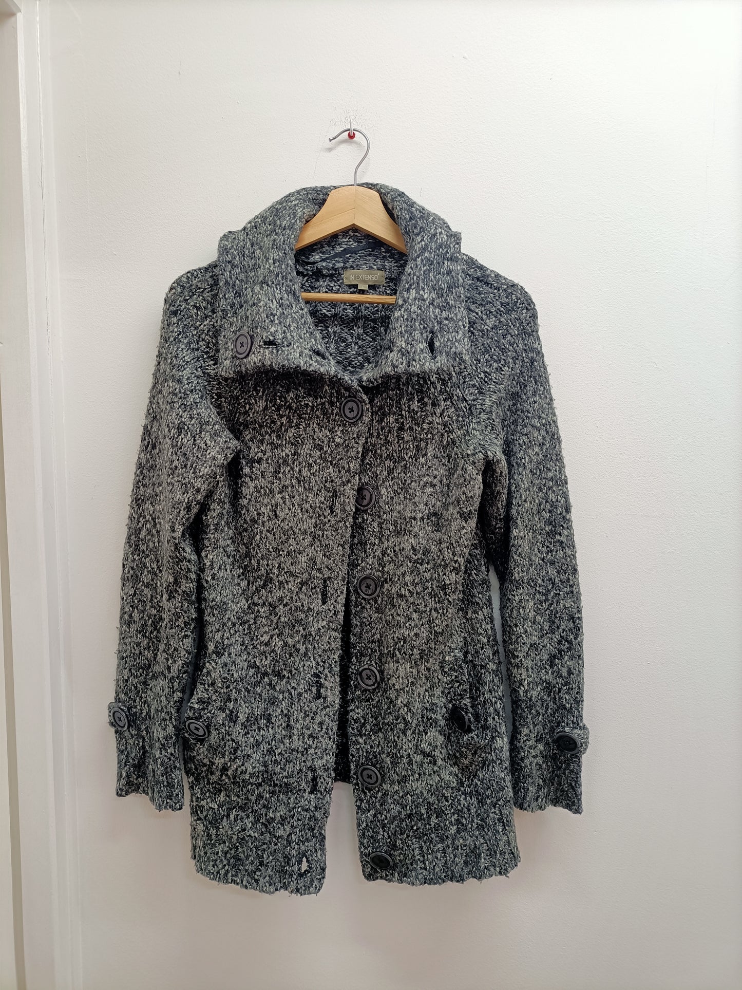 Gilet en maille In Extenso gris chiné Taille L