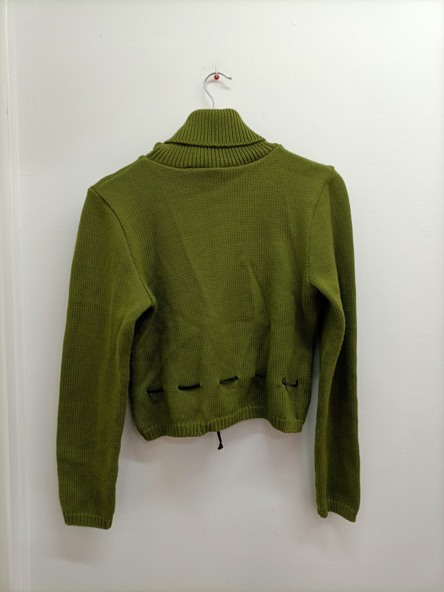 Pull avec col La Fée Maraboutée vert Taille M