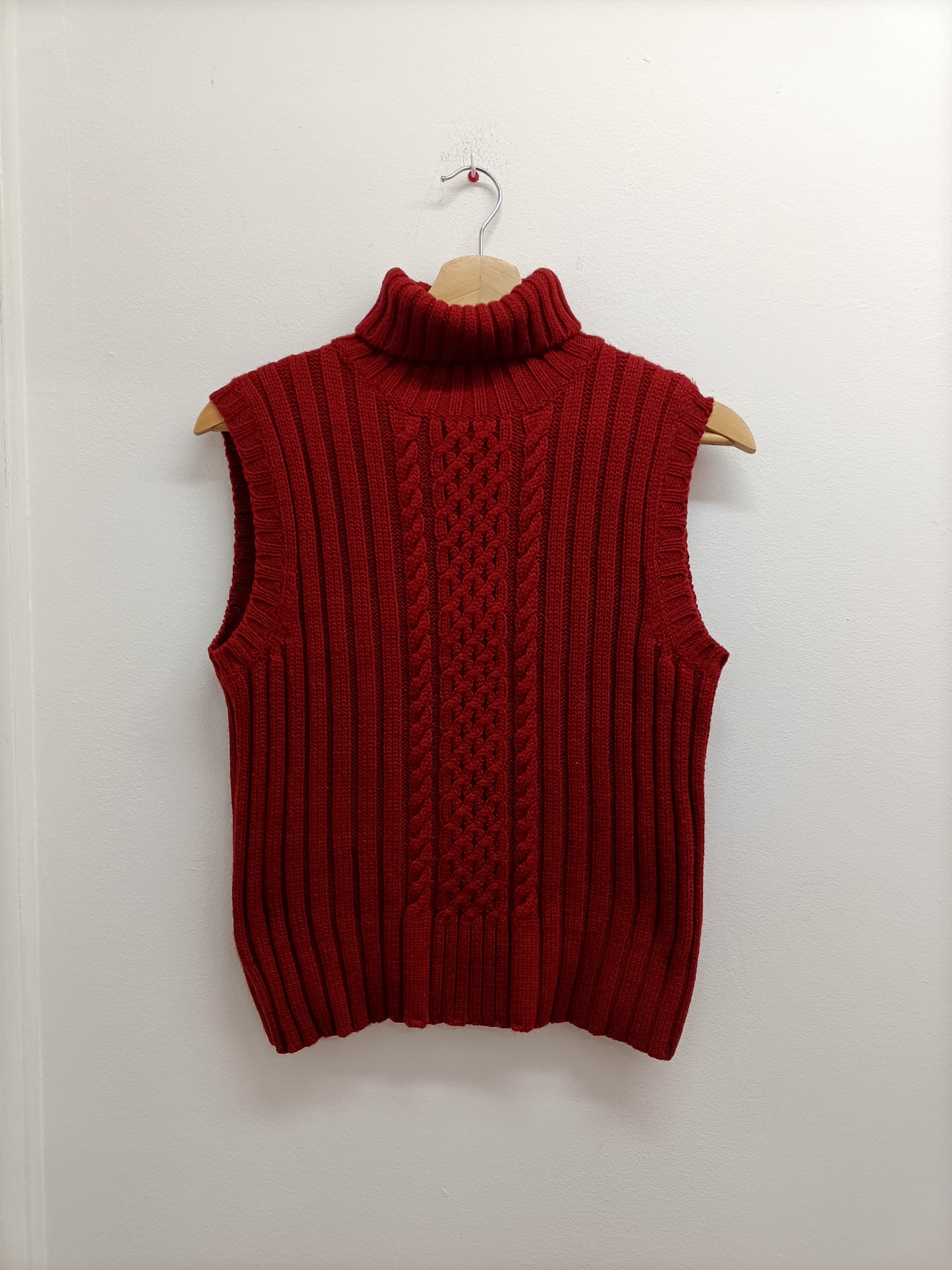 Pull sans manches avec col en maille 1.2.3 rouille Taille 38/40