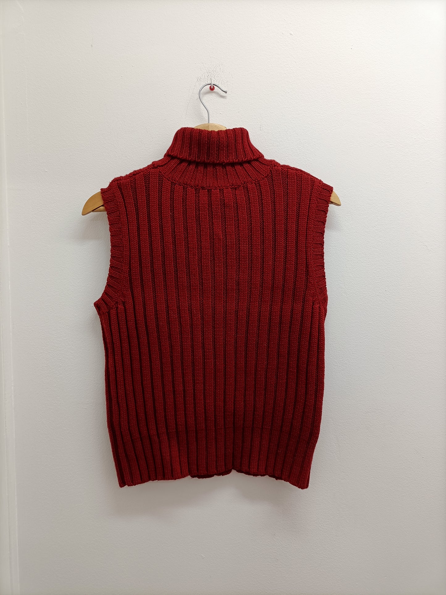 Pull sans manches avec col en maille 1.2.3 rouille Taille 38/40