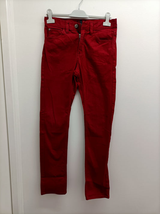Jeans Divided rouge Taille 38