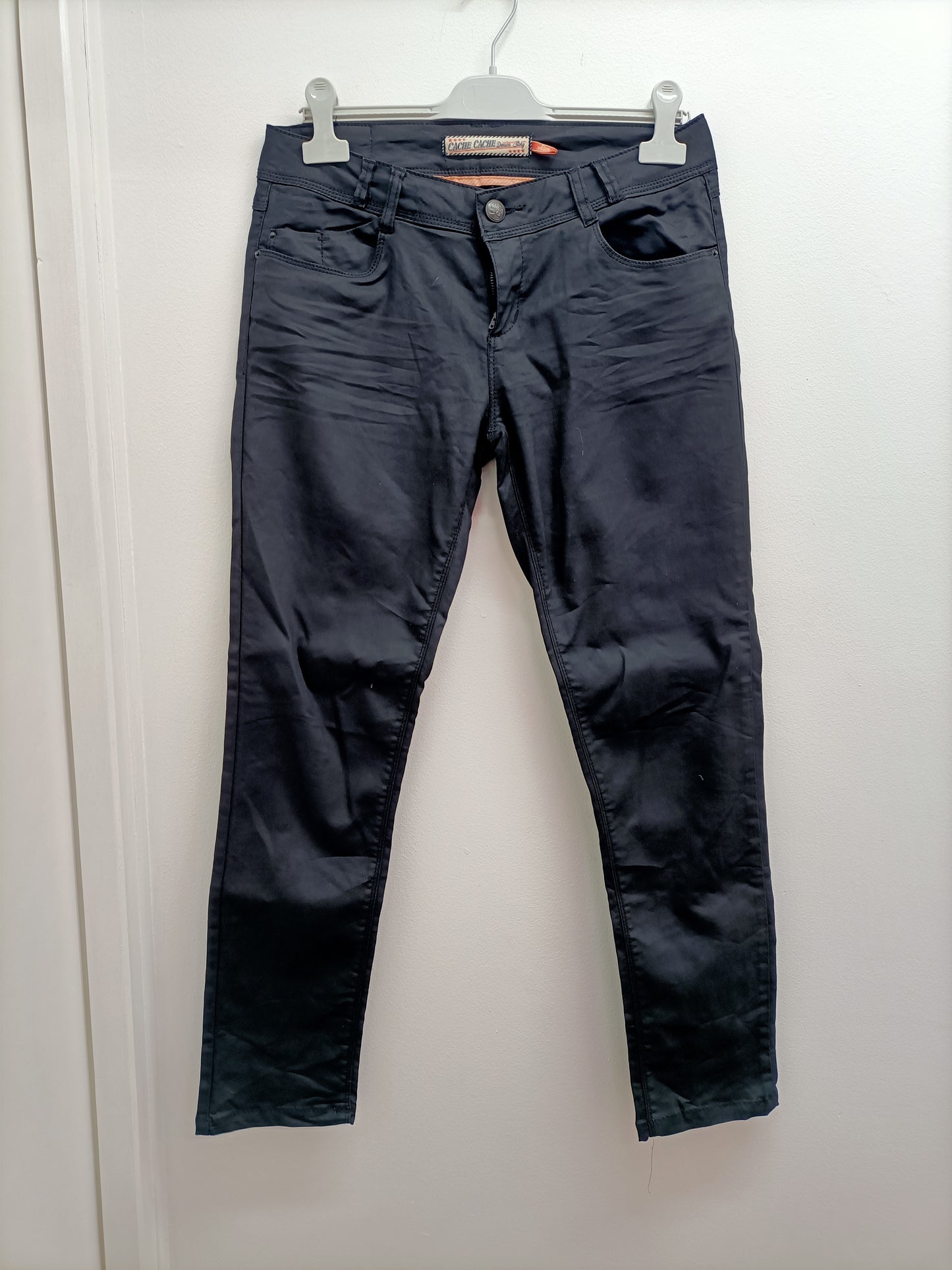 Jeans slim Cache-Cache noir brillant Taille 40