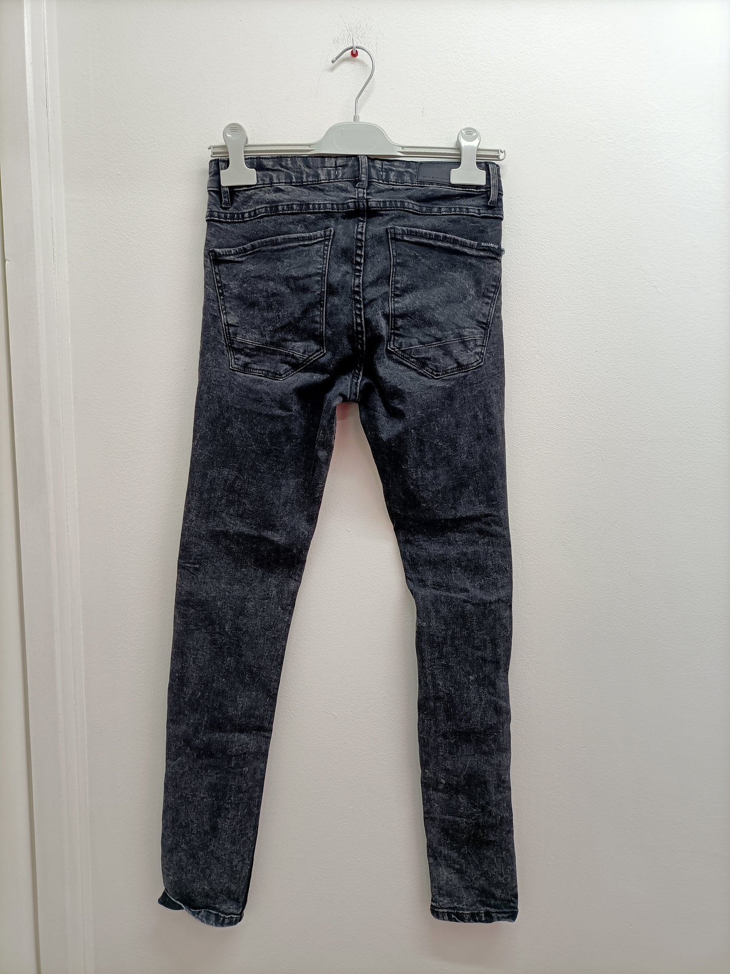 Jeans Pull & Bear super skinny fit noir délavé Taille 38