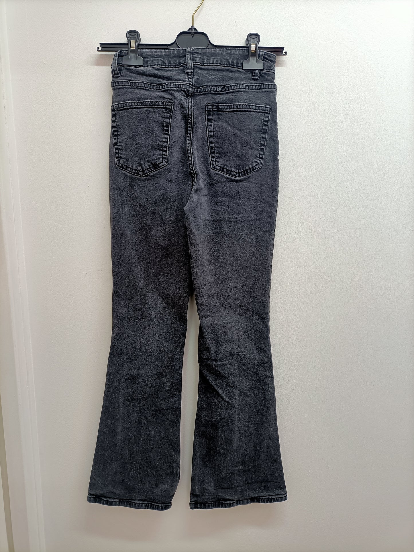 Jeans Kiabi flare noir délavé Taille 34