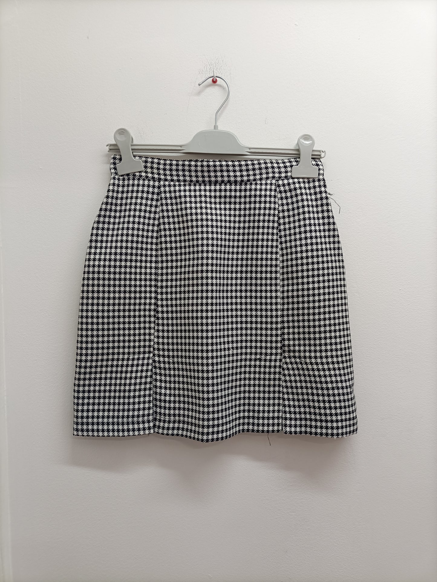 Jupe motifs "pied de poule" noire et blanche Taille 38