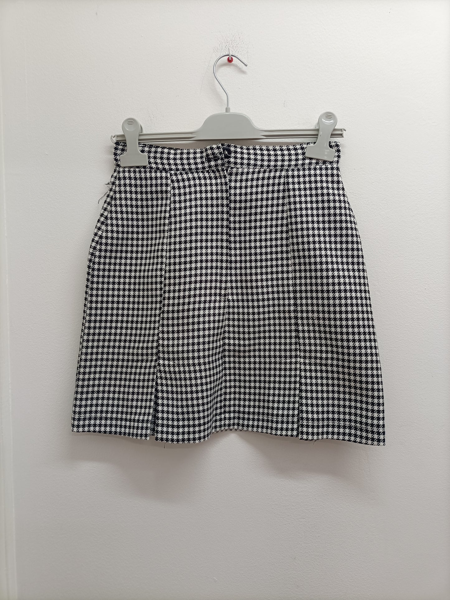 Jupe motifs "pied de poule" noire et blanche Taille 38