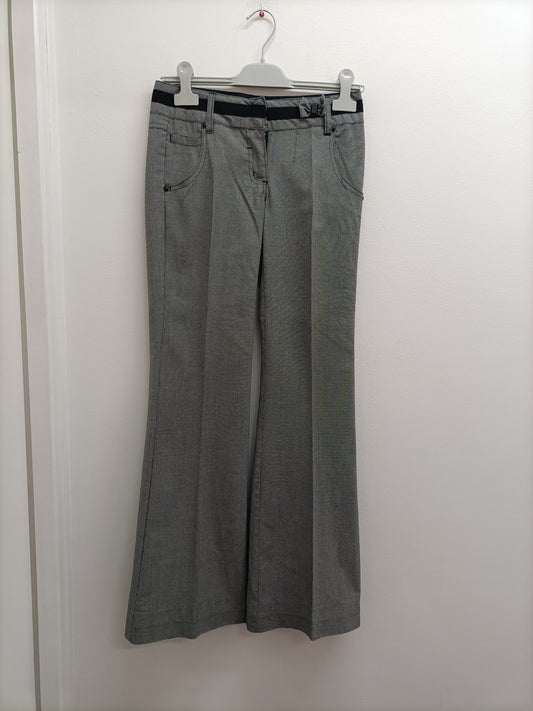 Pantalon Jennyfer noir et blanc motifs "pied de poule" Taille 34