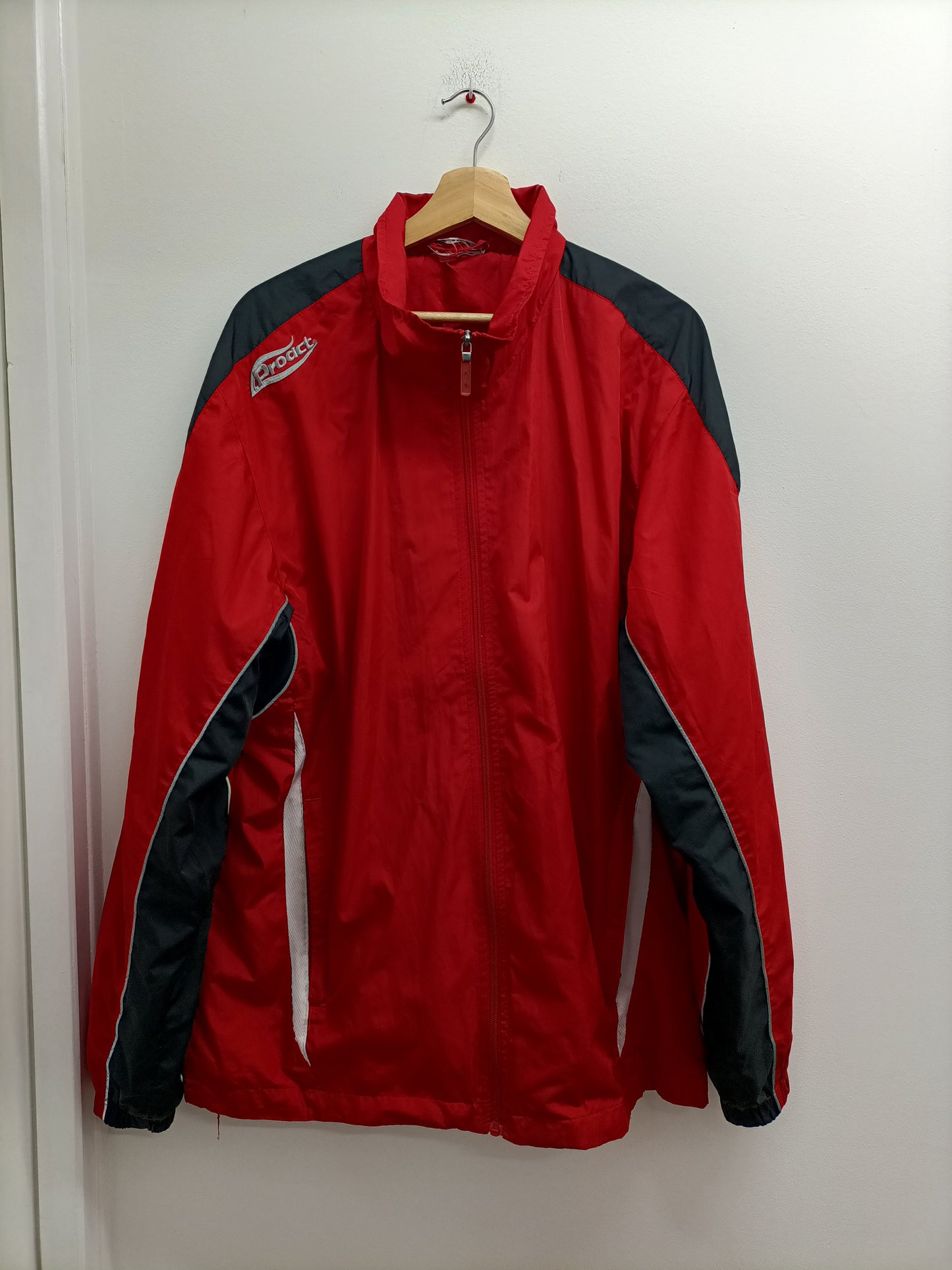 Veste de survêtement zippée rouge et noire Taille XL/XXL