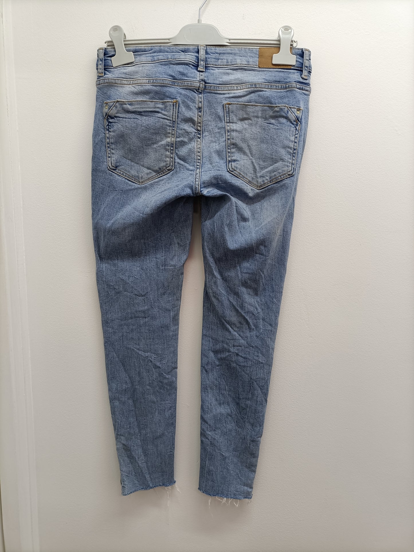 Jeans Zara bleu clair délavé Taille 38