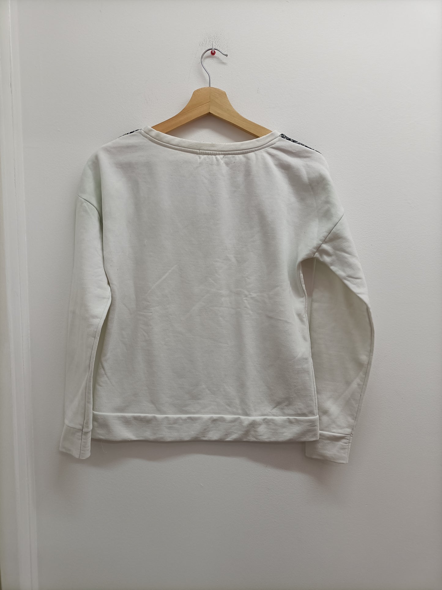 Sweat Cache-Cache blanc fantaisie Taille S
