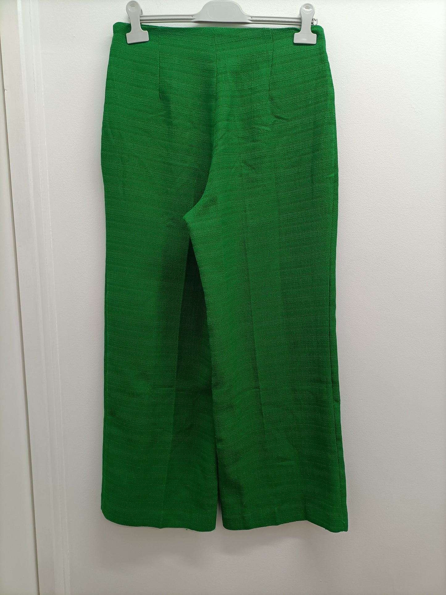 Pantalon jambes larges Mango vert Taille 42