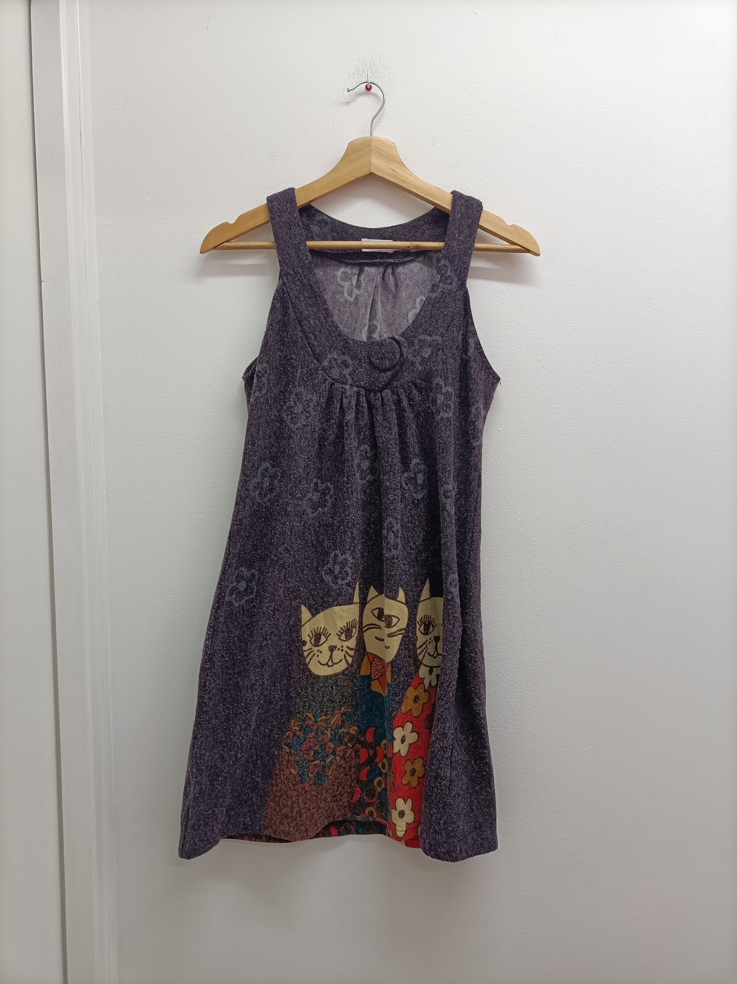 Robe pull sans manche fantaisie Cherry Taille S