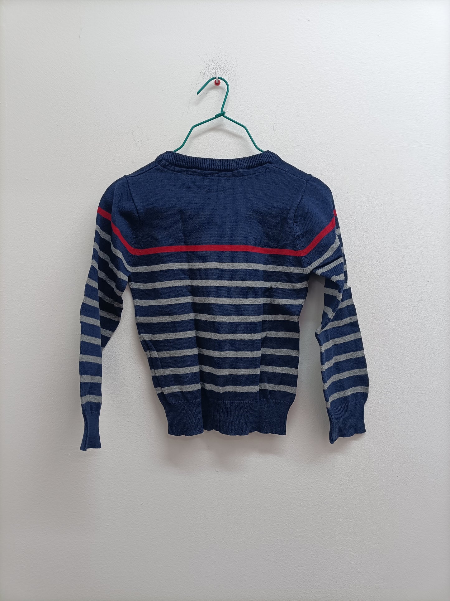 Pull fin Tissaia bleu marine rayé Taille 6 Ans