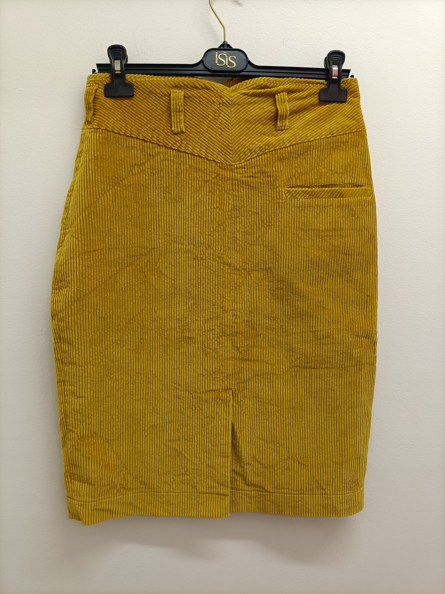 Jupe en velours Côtelé J.J.Garella moutarde Taille 40