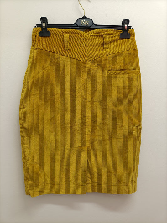 Jupe en velours Côtelé J.J.Garella moutarde Taille 40