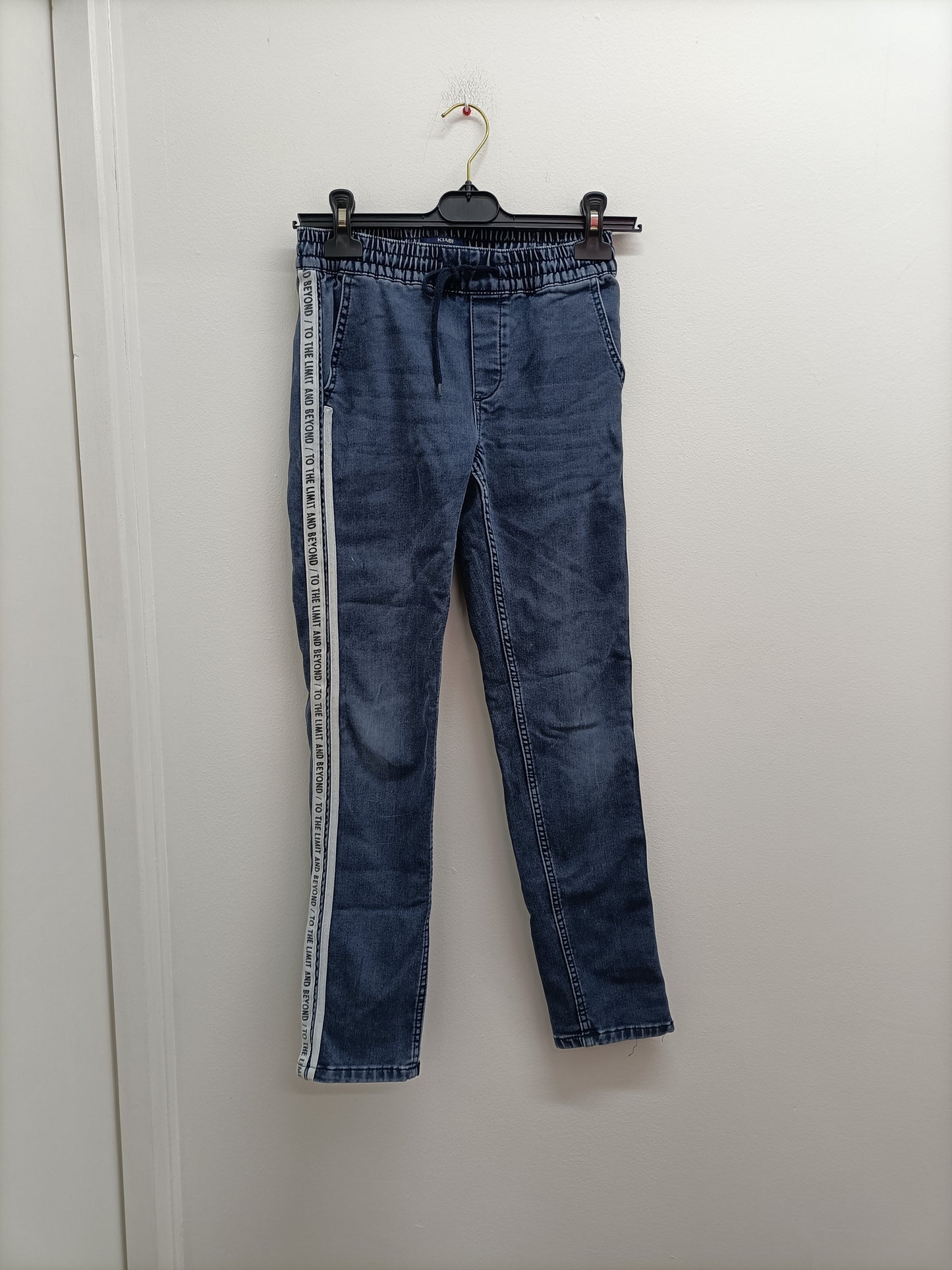Jeans Kiabi slim fit bleu délavé Taille 12 Ans