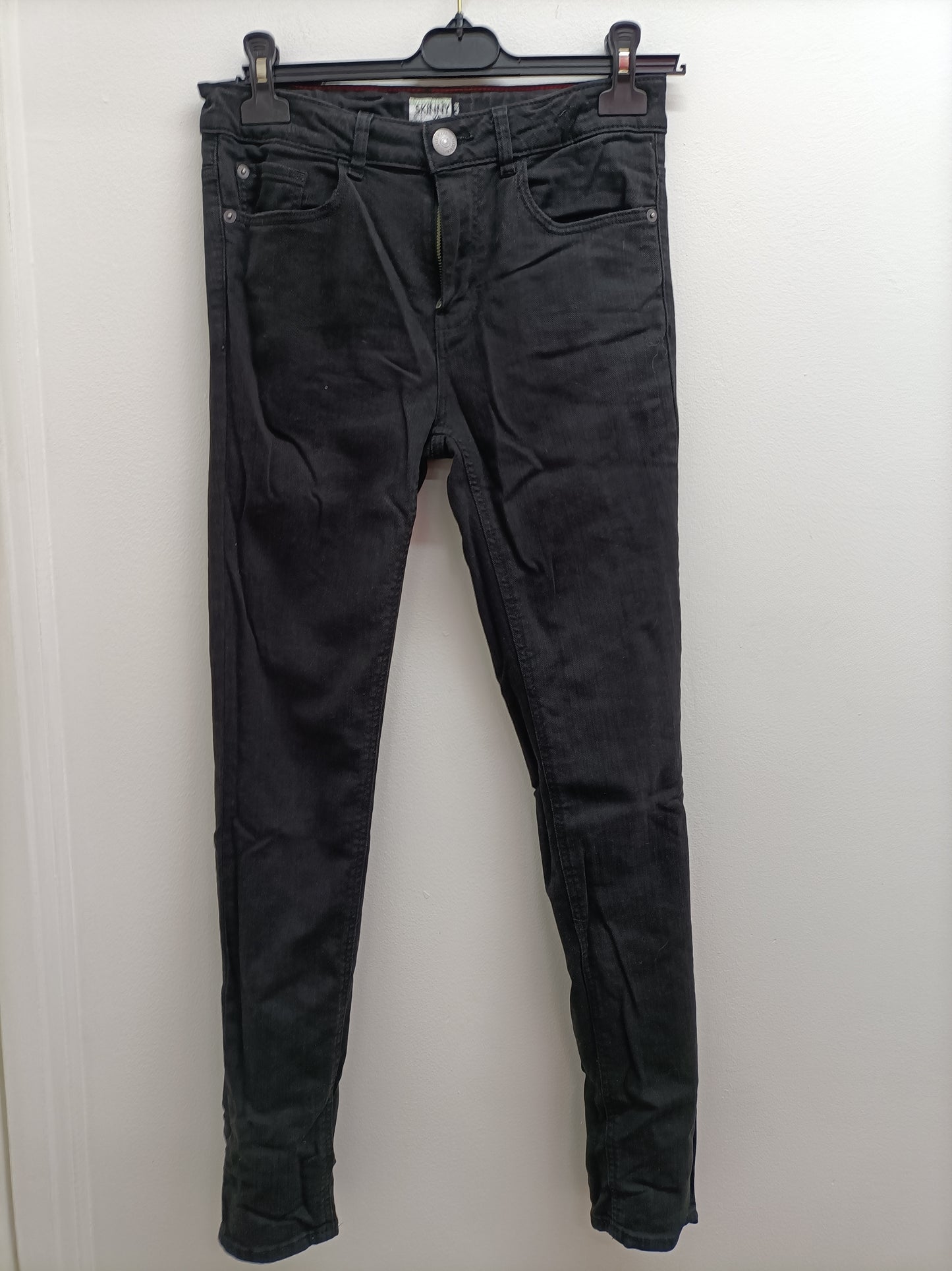 Jeans Kiabi skinny fit noir Taille XS (14 Ans)