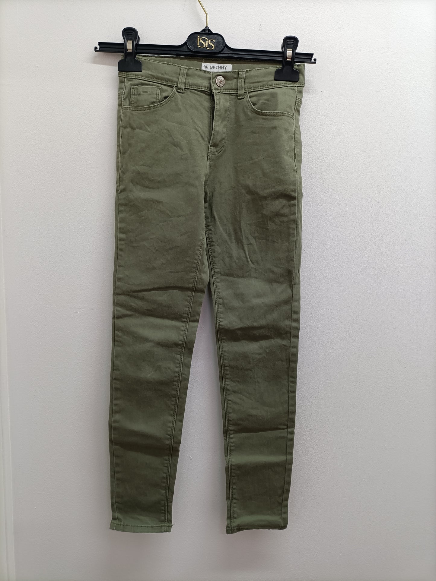 Jeans Kiabi skinny fit kaki Taille 10 Ans