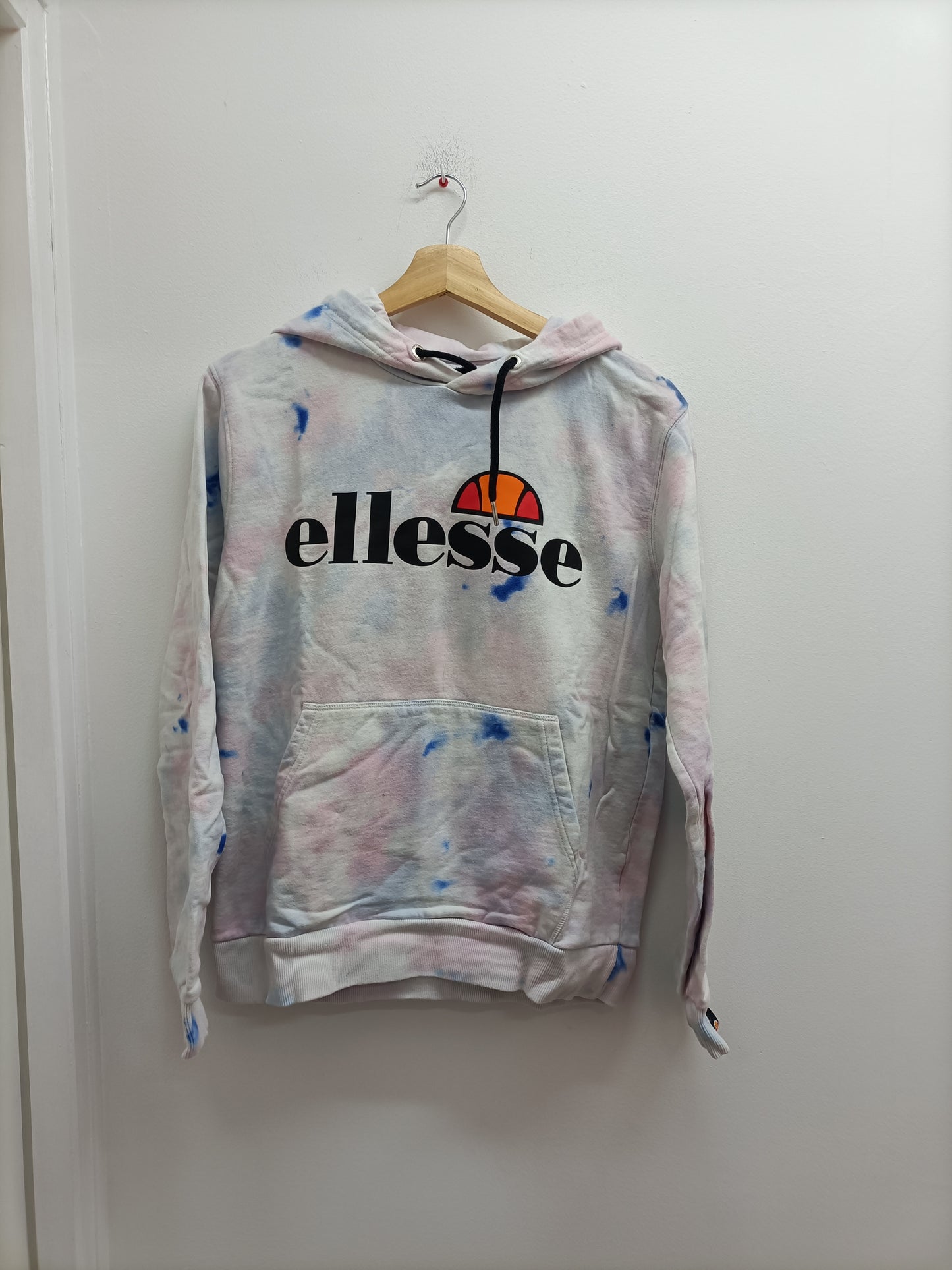 Sweat à capuche Ellesse blanc et bleu Taille 38