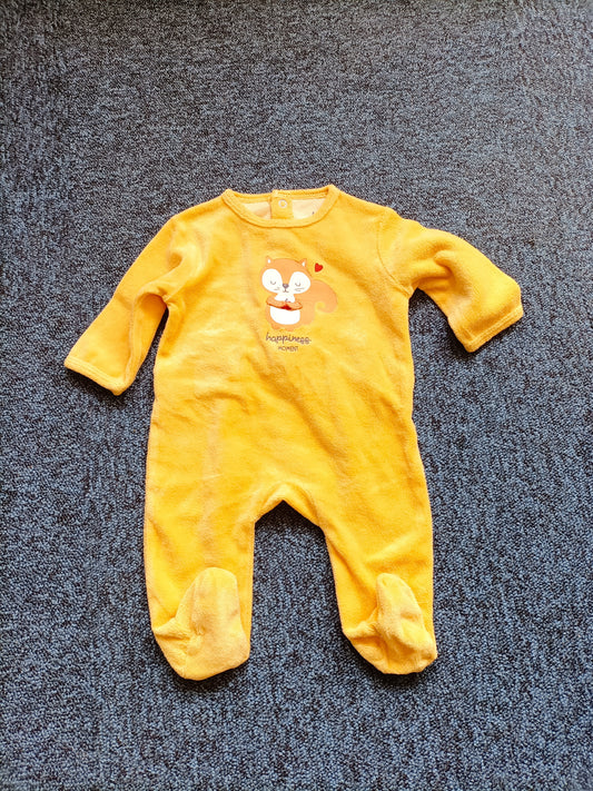 Pyjama Kiabi jaune avec impression Taille 3 Mois