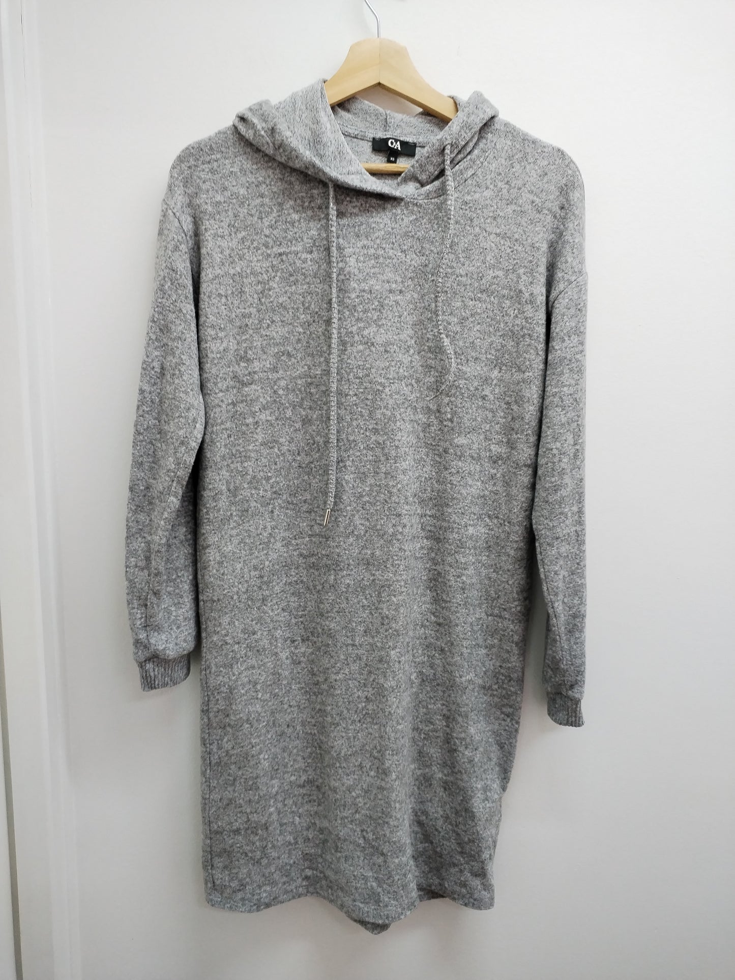 Robe pull à capuche C&A grise claire Taille XS
