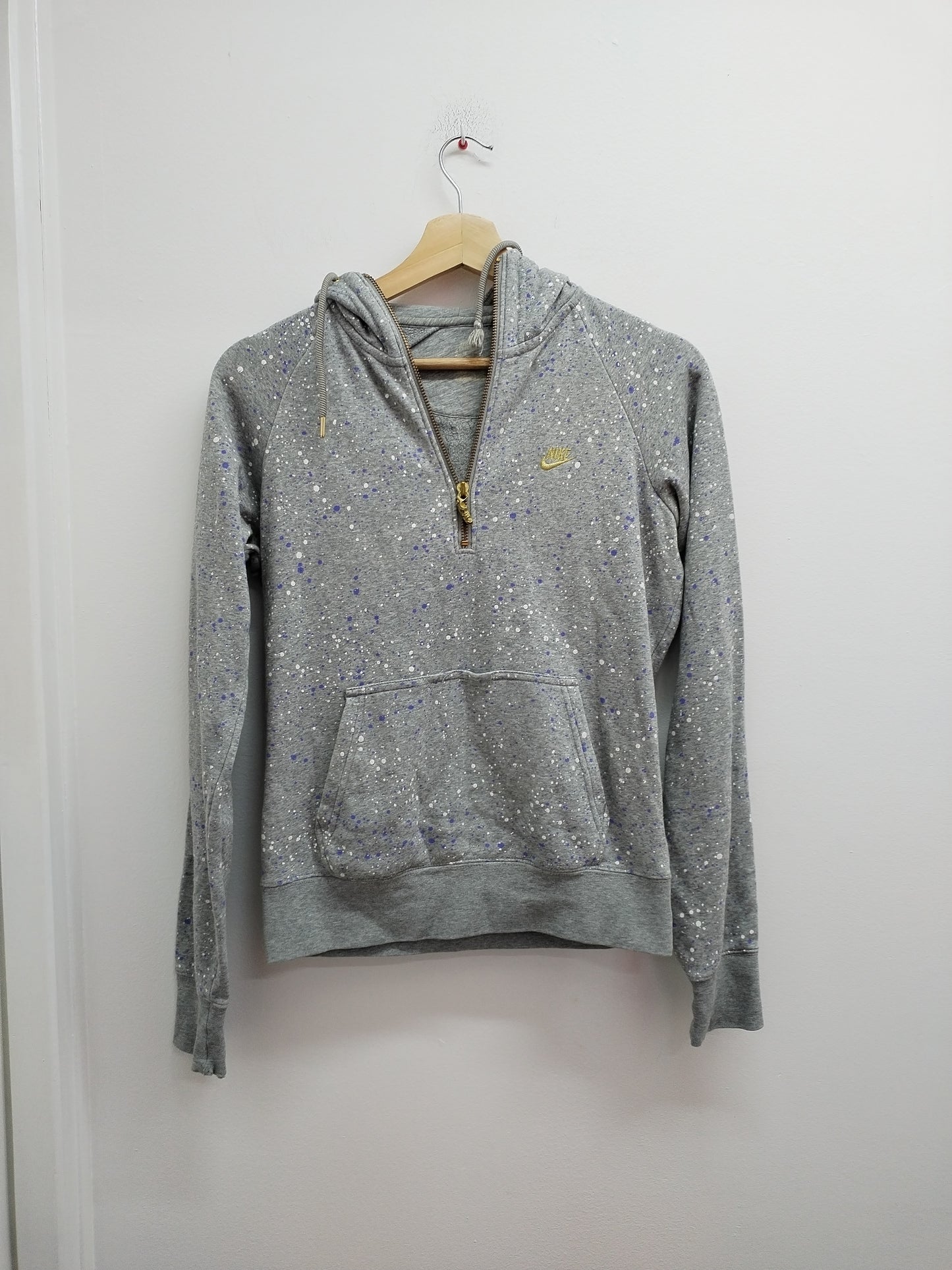 Sweat à capuche Nike gris moucheté Taille S