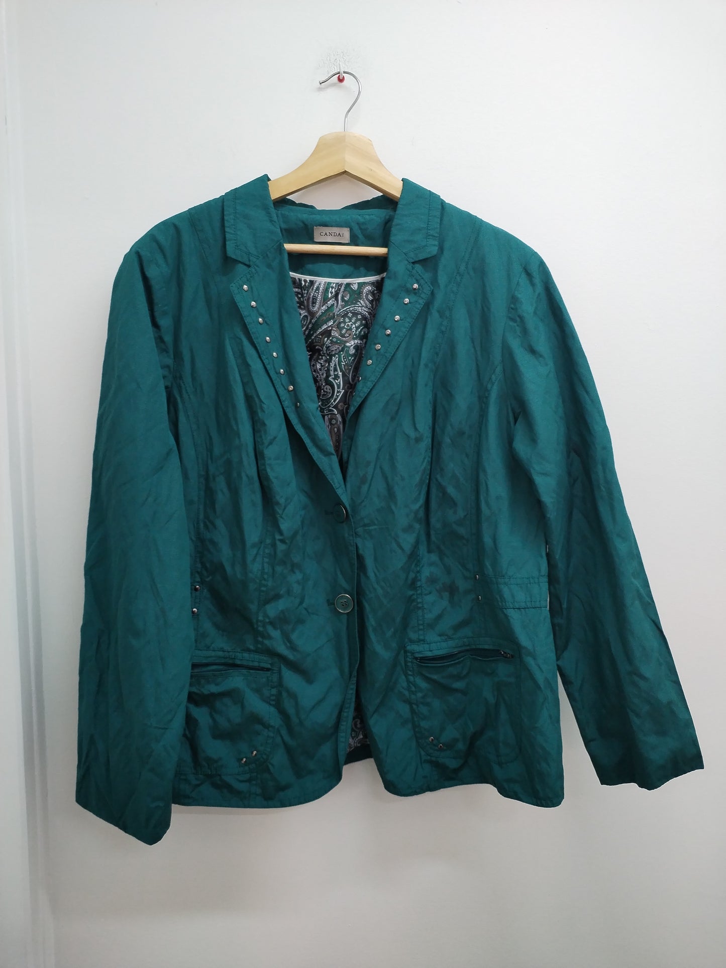 Veste mi saison Canda vert bleu Taille 52