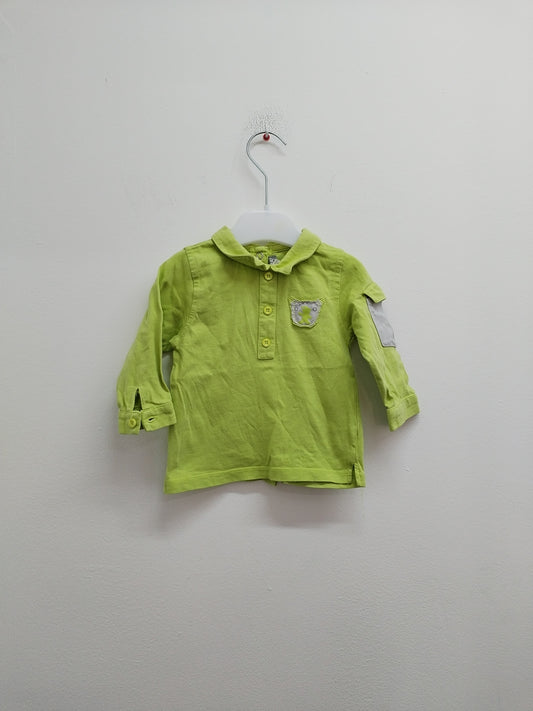 T-shirt manches longues Orchestra vert Taille 6 mois
