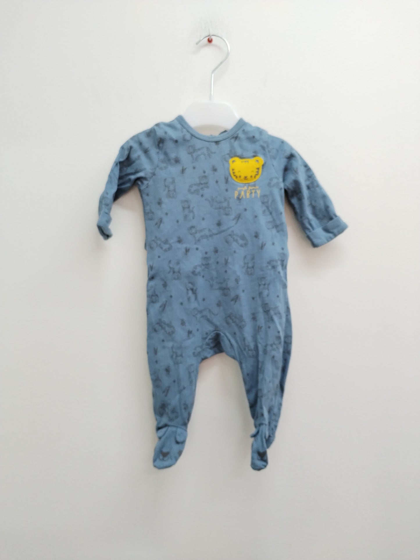 Pyjama fin Kiabi bleu à motifs Taille 3 Mois