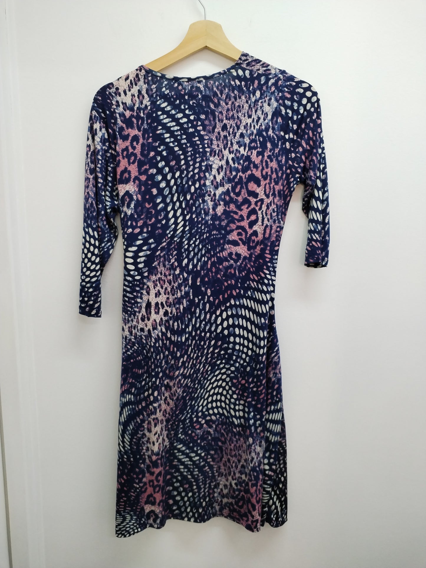 Robe manches 3/4 Revd'elle bleue imprimée Taille M