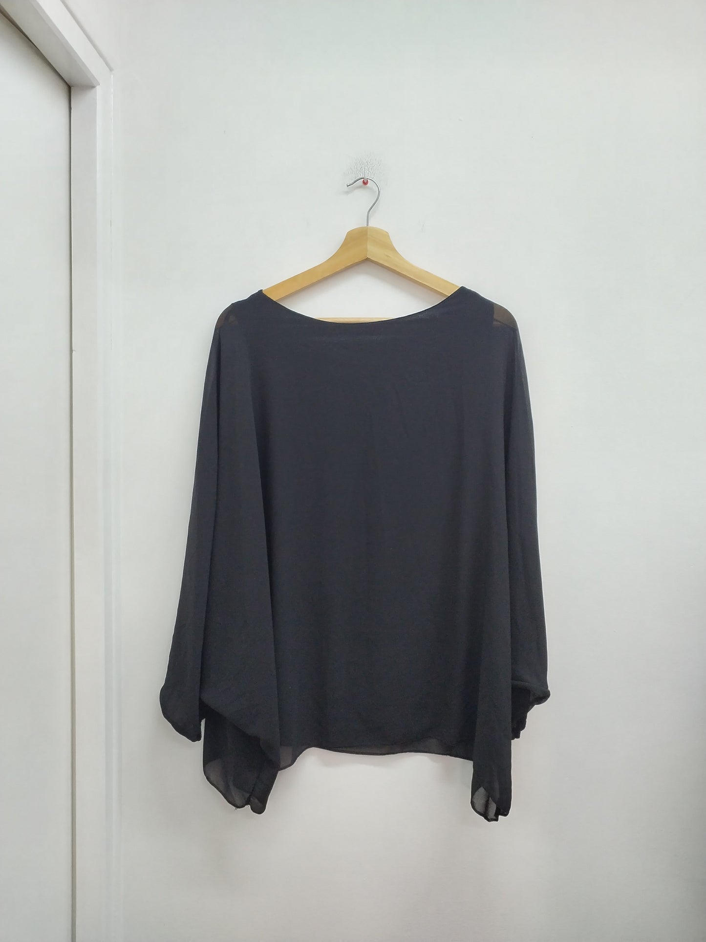 Tunique en voile noire Taille XL