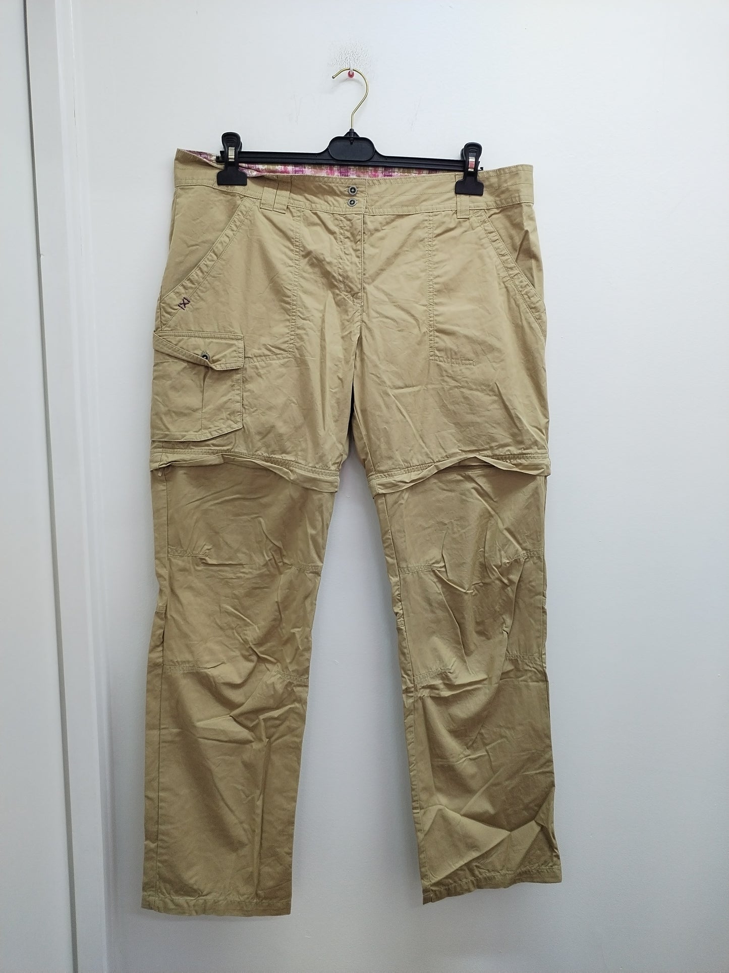 Pantalon Quechua 2 en 1 beige Taille 48