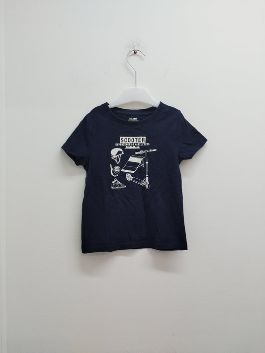 T-shirt Kiabi bleu marine avec impression Taille 4 Ans