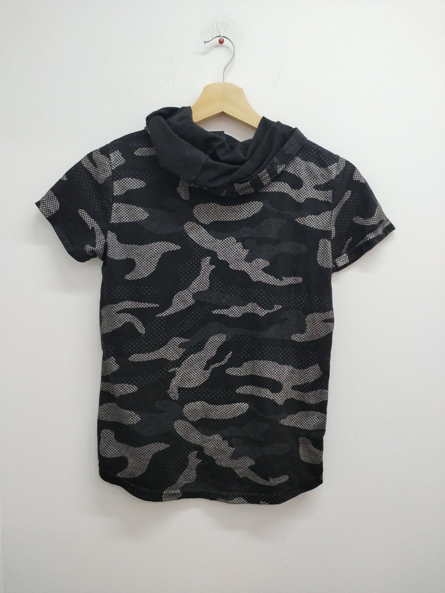 T-shirt avec capuche Dany Kids noir camouflage Taille 12 Ans