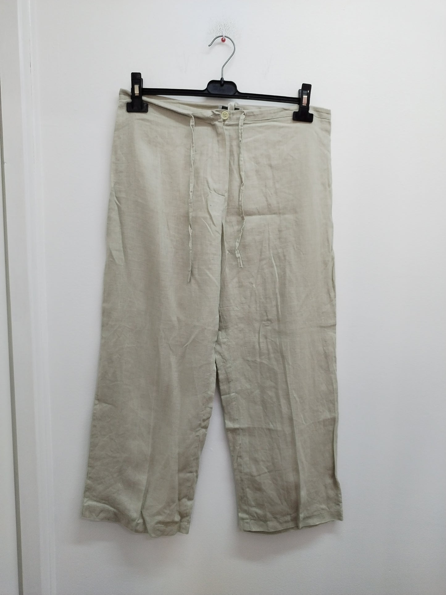 Pantacourt léger Renatto Bene beige foncé Taille 40