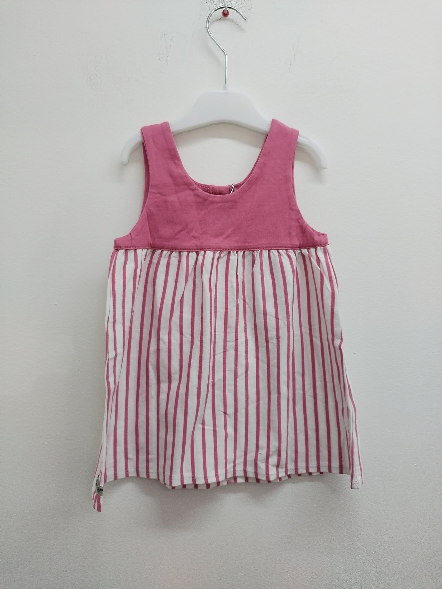 Robe sans manche Les Sauveteurs en Mer rose rayée Taille 36 Mois