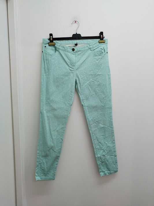 Jeans Naf-Naf bleu clair à pois blancs Taille 42