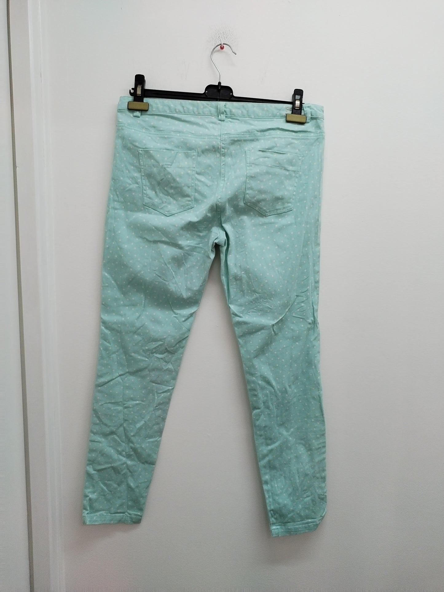 Jeans Naf-Naf bleu clair à pois blancs Taille 42
