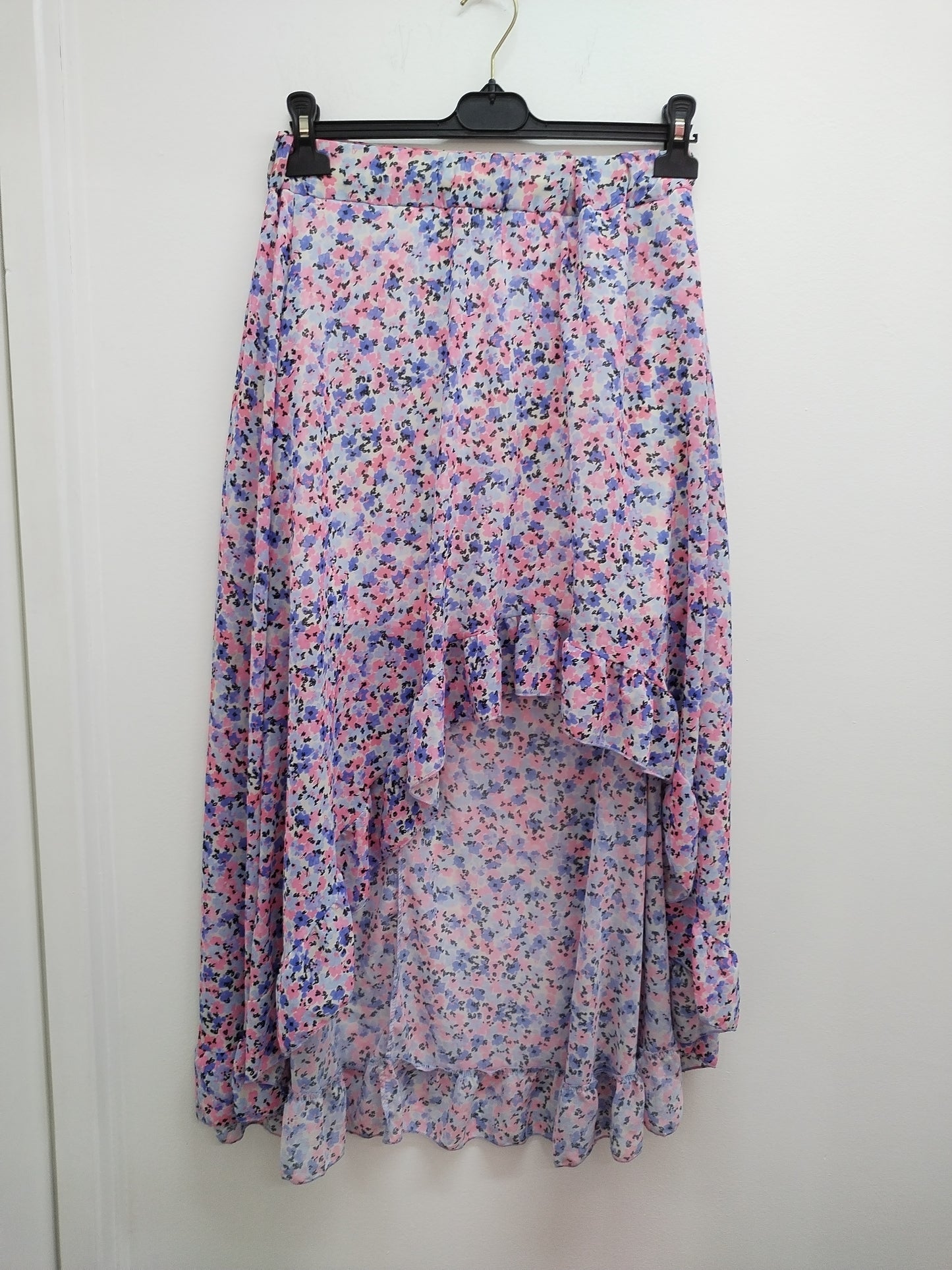 Jupe longue asymétrique Adilynn fleurie Taille M